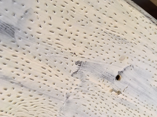 This is what it looks like when it’s ready to scrape off.